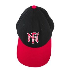 Richardson Pro 585 Flexfit Hat Mens LG-XL Black Red NFN Embroidered Baseball Cap